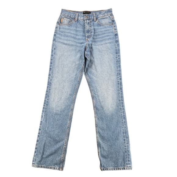 ASOS DESIGN Denim - ASOS DESIGN Straight Leg High Rise Jeans Mid‎ Wash Blue 28x32 100% Cotton